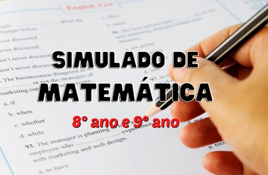 simulado de matemática 8º e 9º ano