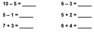 Atividade de Matemática 1º ano - Adição e Subtração