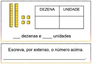 Atividade de Matemática sobre Valor Posicional dos Algarismos - 2º e 3º ano