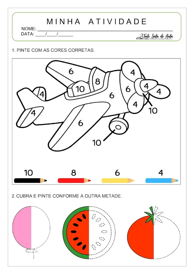 atividade maternal