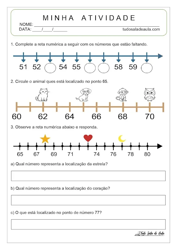 atividade números naturais