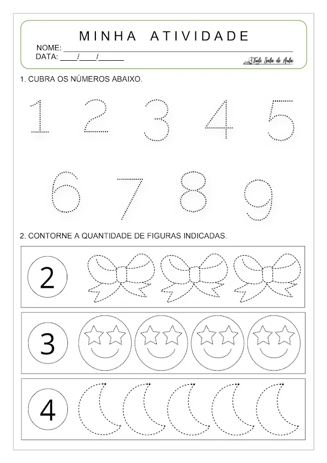 Atividades de matemática para autista