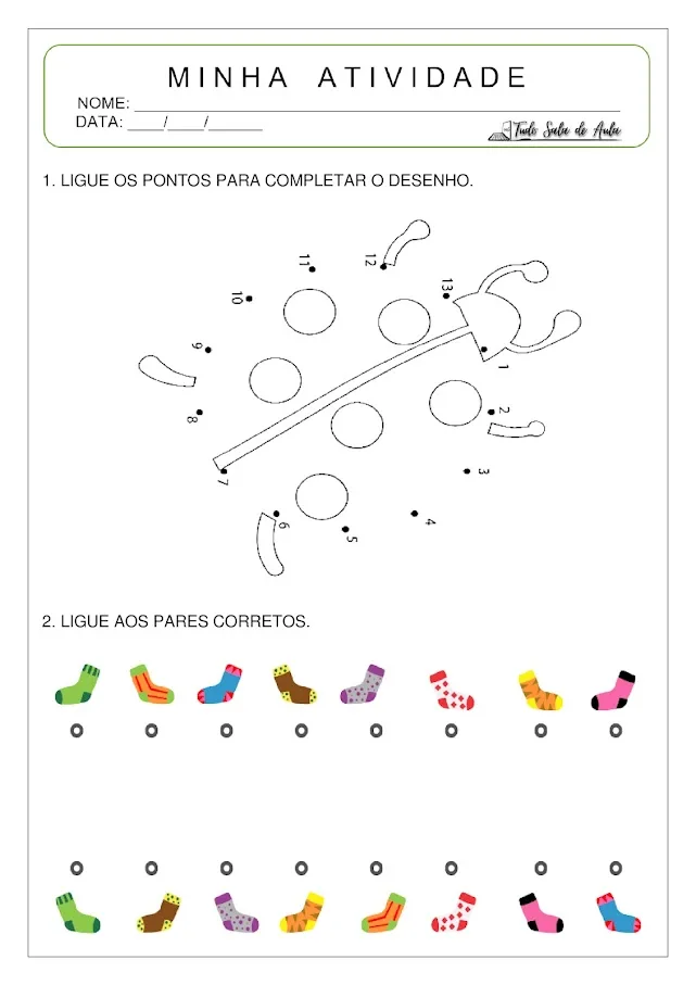 atividade coordenação motora