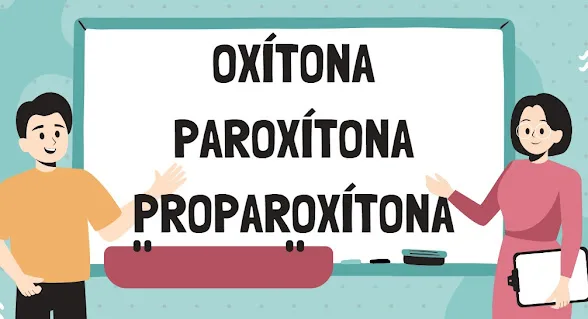 Atividade sobre Oxítona, Paroxítona e Proparoxítona