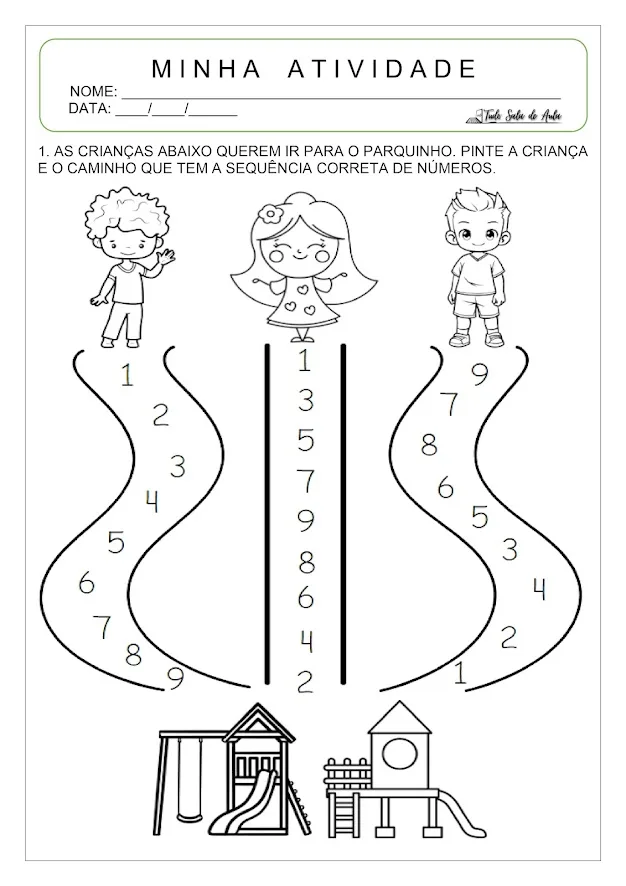 Atividades de matemática para autista