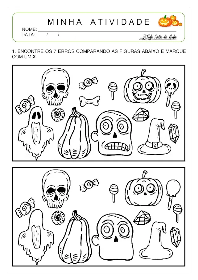 atividade halloween educação infantil