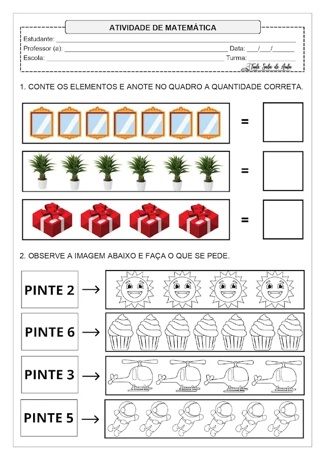 atividade pré escola