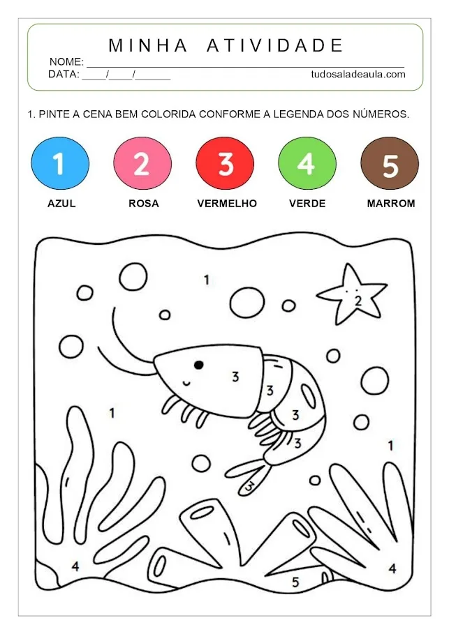 Atividade de arte educação infantil