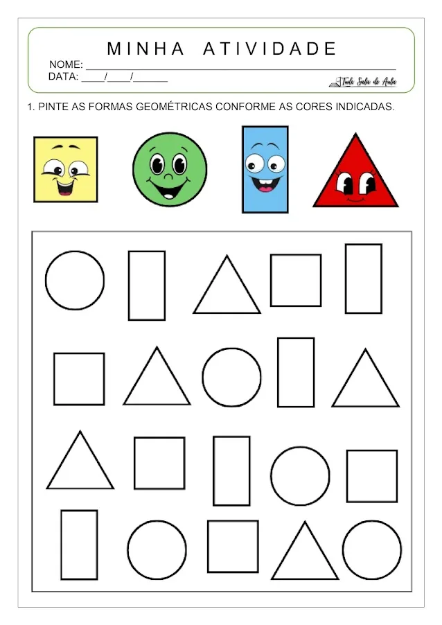 Atividades de matemática para autista