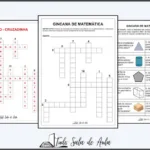 Jogo da Cruzadinha da Matemática para Imprimir