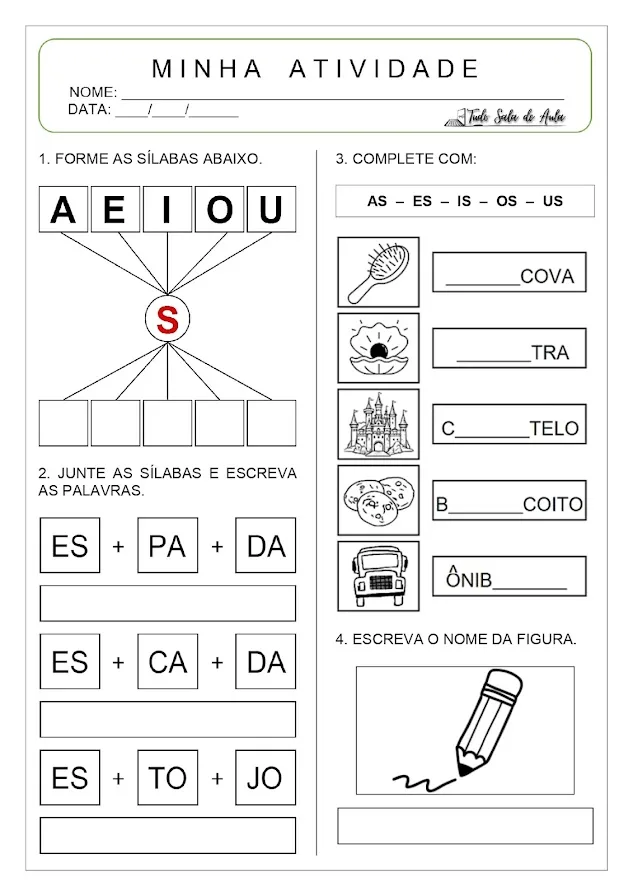 atividade as es is os us