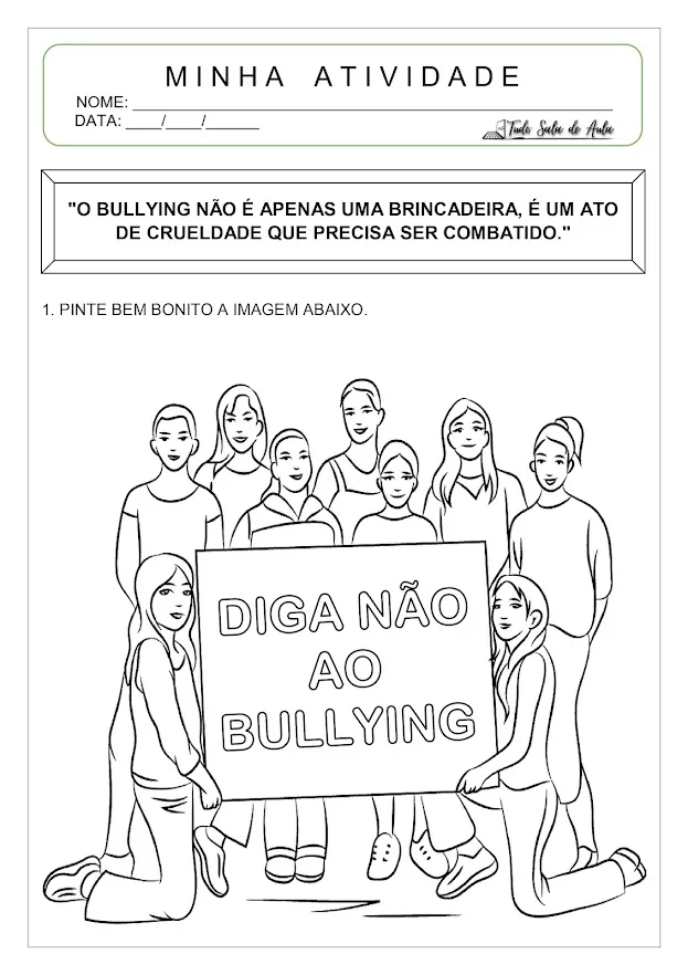 Atividades sobre Bullying