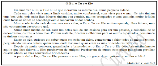 Atividade de Interpretação de texto - Conto Popular- com Gabarito - Anos Finais