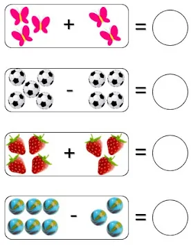 Atividade de Matemática - Adição e Subtração - 1° ano