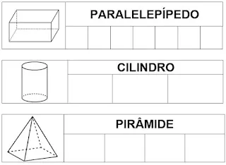 ATIVIDADE SOBRE FIGURAS GEOMÉTRICAS ESPACIAIS