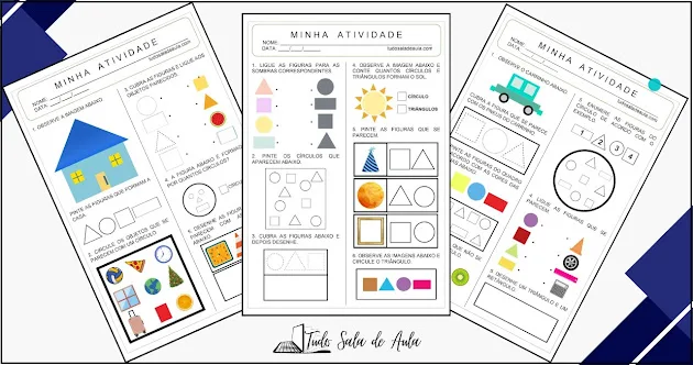 Atividades sobre formas geométricas para o 1º ano fundamental