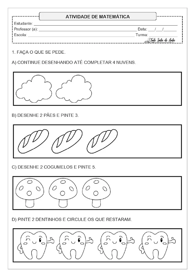 atividade pré escola