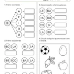 atividade de alfabetização 1 ano