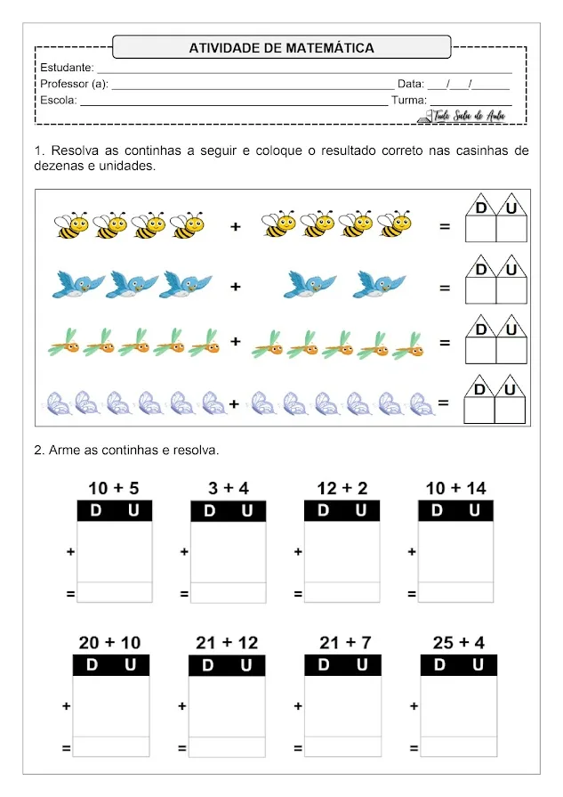 Atividade Dezenas e Unidades