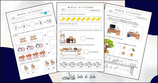 atividade de matemática educação infantil