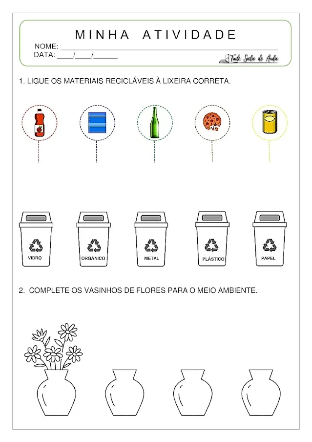 atividades sobre o meio ambiente na educação infantil