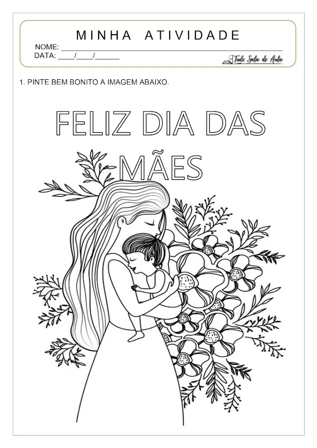 atividade dia das mães