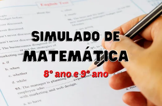 simulado de matemática 8º e 9º ano