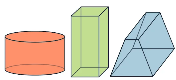 Atividade sobre Volume de Prisma e Corpos Redondos - 8º e 9º ano