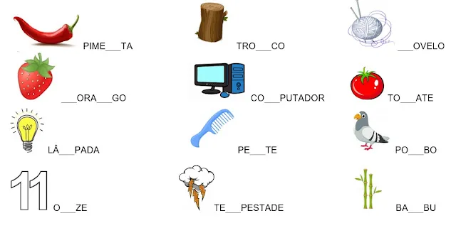 ATIVIDADE DE ORTOGRAFIA