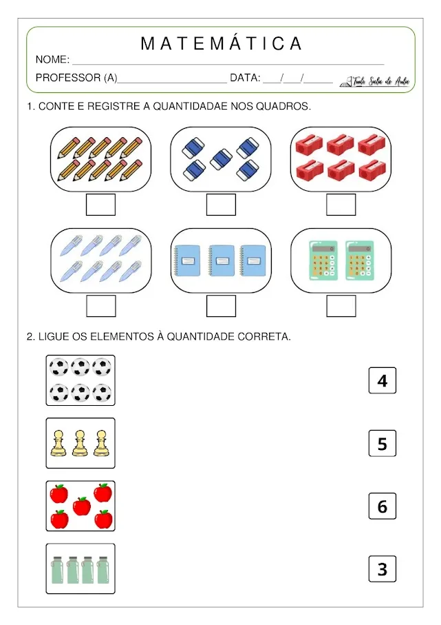 Atividades de Alfabetização em Matemática