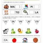 Atividades com Sílabas Simples para Alfabetização