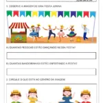 atividade festa junina matemática