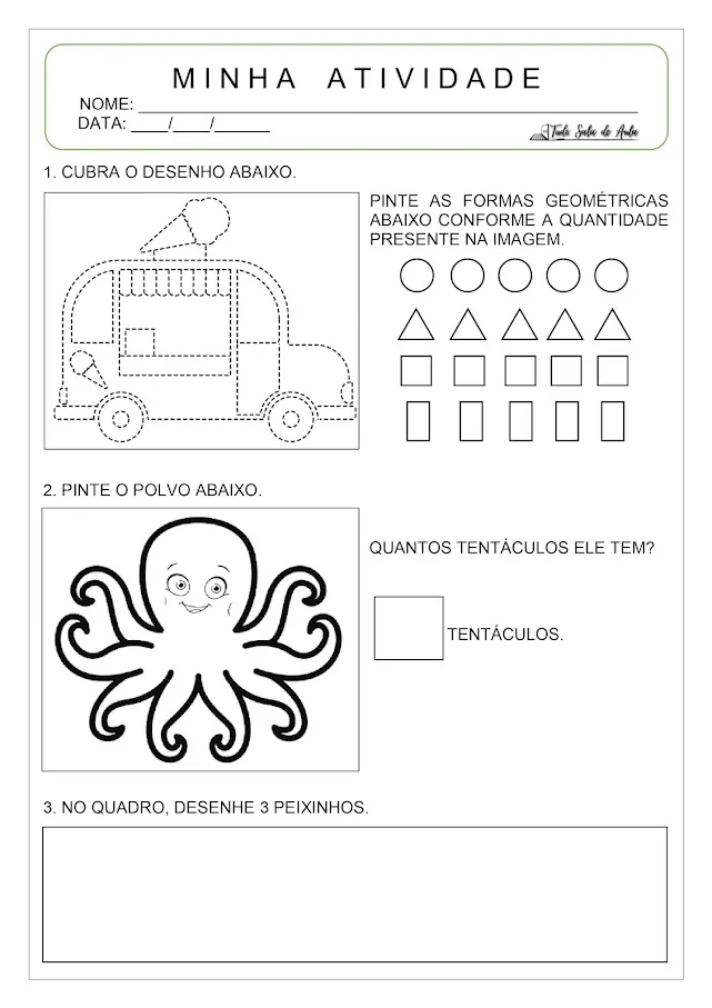 Atividades de matemática para autista