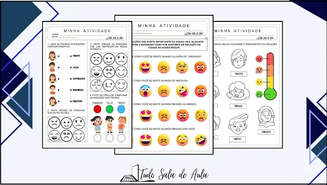 atividade sobre emoções e sentimentos