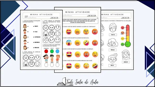 atividade sobre emoções e sentimentos