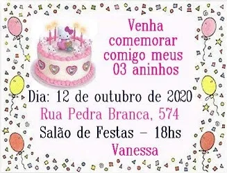 Atividade de Interpretação e Compreensão de Texto - Convite - 1º ano Ensino fundamental