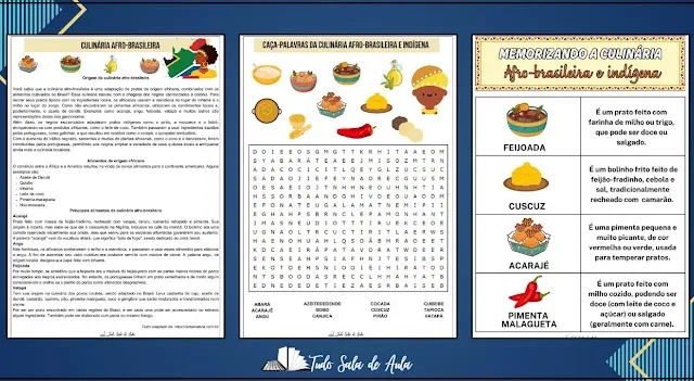 Sequência didática com atividades sobre a Culinária Afro-brasileira e Indígena - Anos Finais