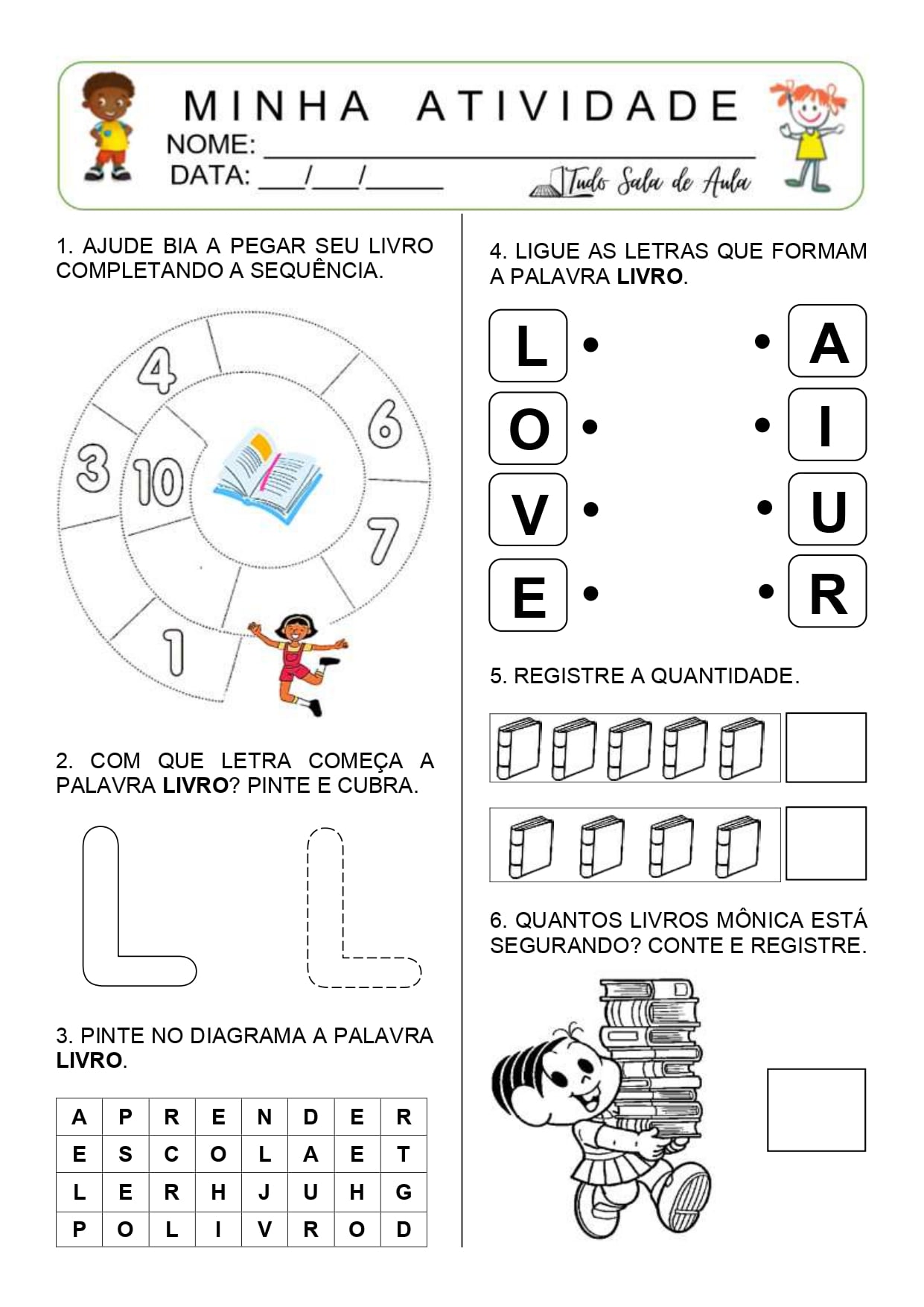 Atividades Dia do Livro - Educação Infantil - Tudo Sala de Aula