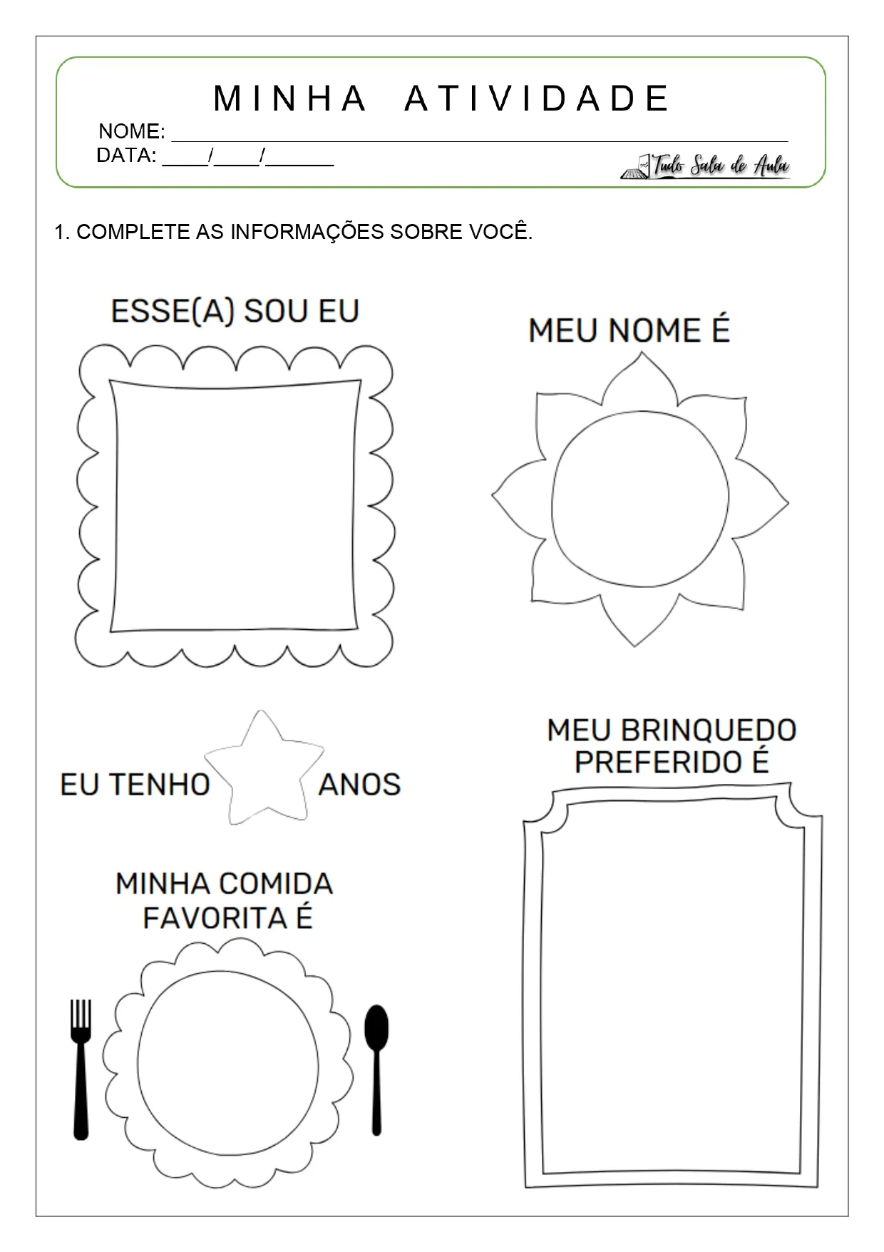 10 Atividades de Volta às Aulas para a Educação Infantil