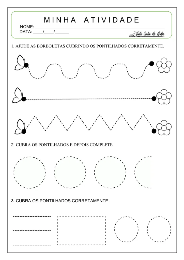 Atividades diagnósticas de alfabetização