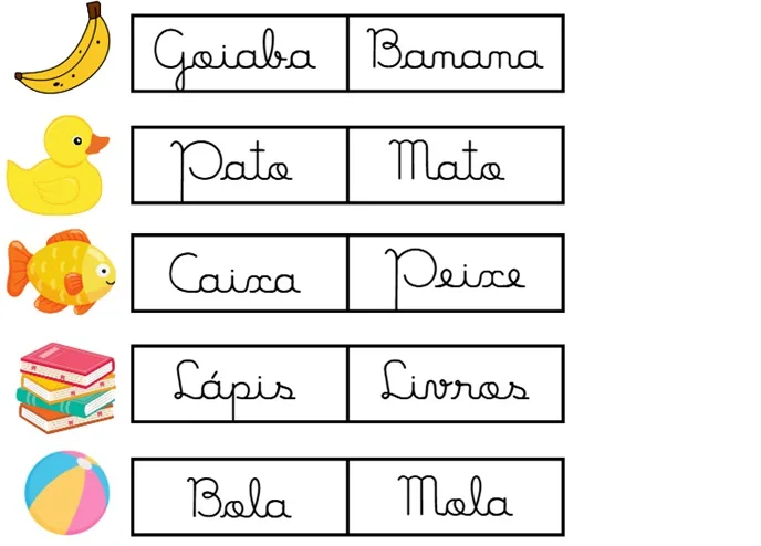 Atividade Tipos de Letras 1º ano fundamental