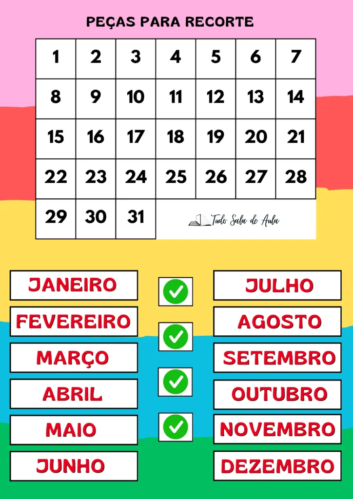 Calendário Educação Infantil 2025