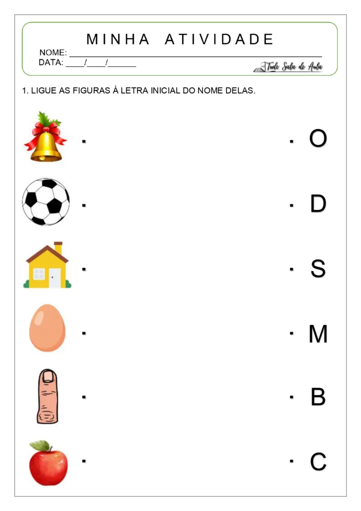 Atividades de alfabetização crianças de 4 anos