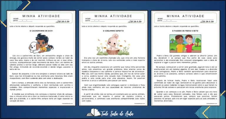 Atividade de Leitura e Interpretação para alunos com Dislexia e TDAH - Anos Finais