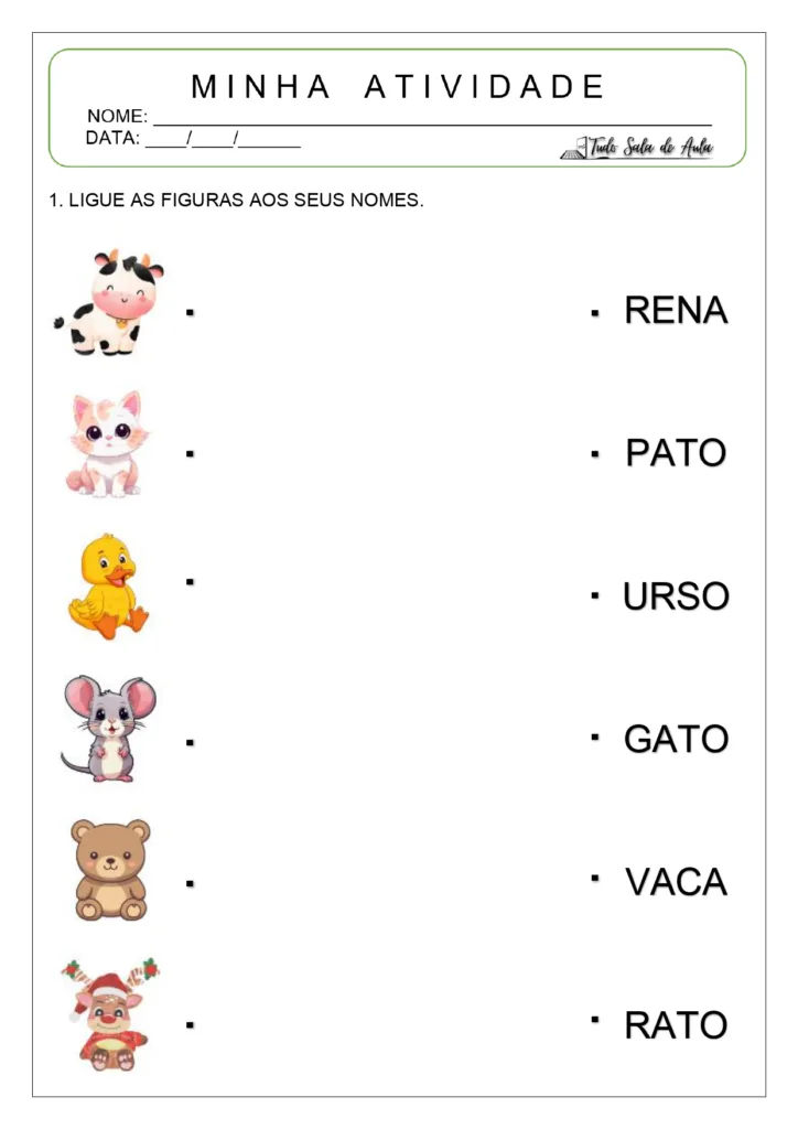 Atividades de alfabetização crianças de 4 anos