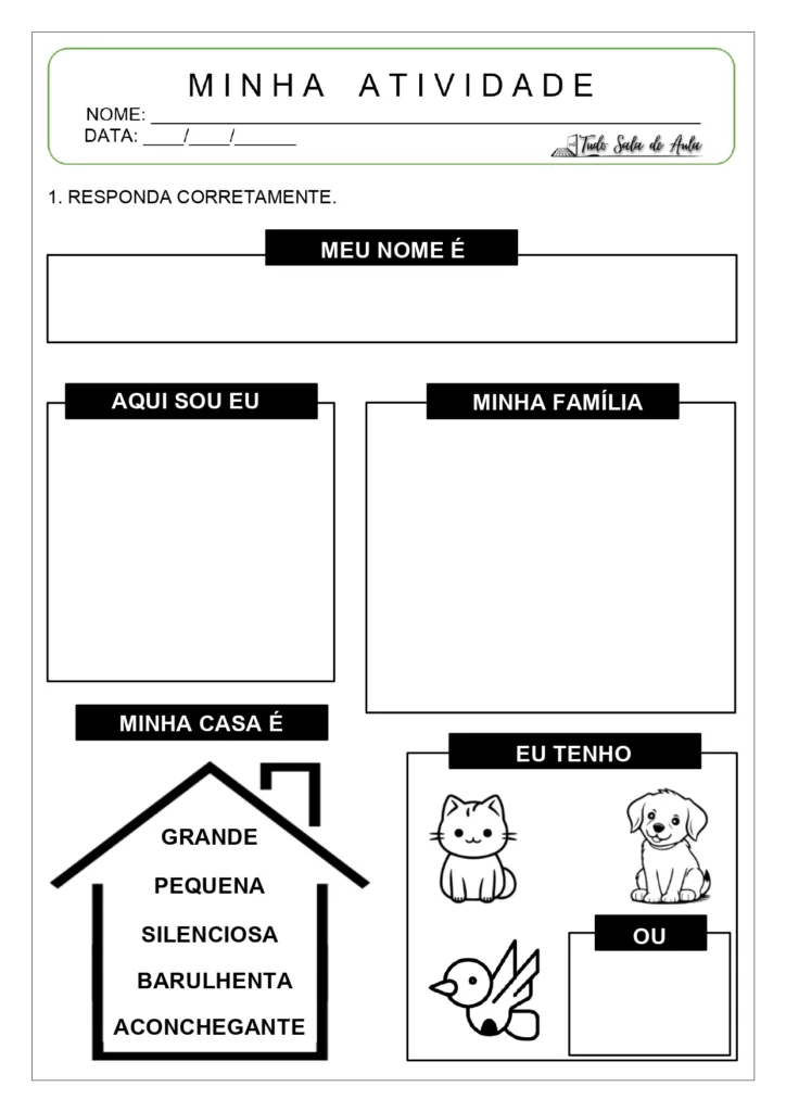 Atividades de alfabetização crianças de 4 anos