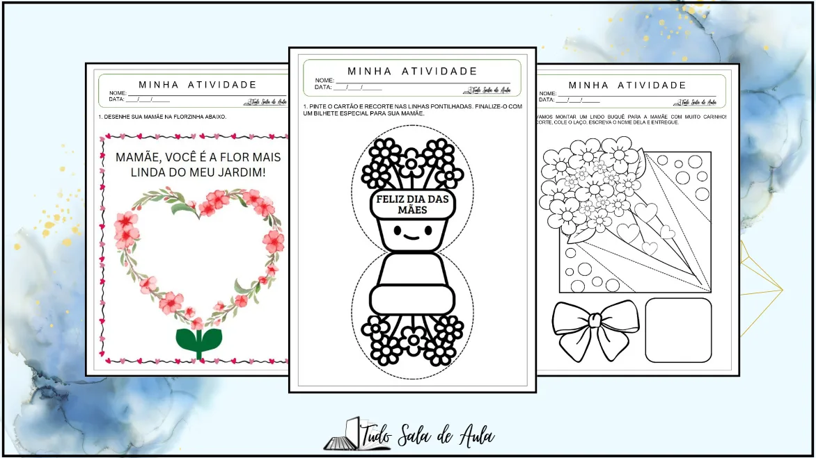 atividade de arte dia das mães