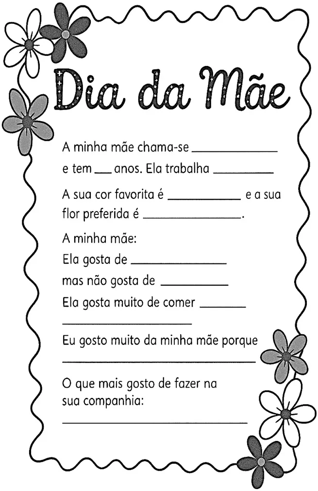 Proposta atividade dia das maes