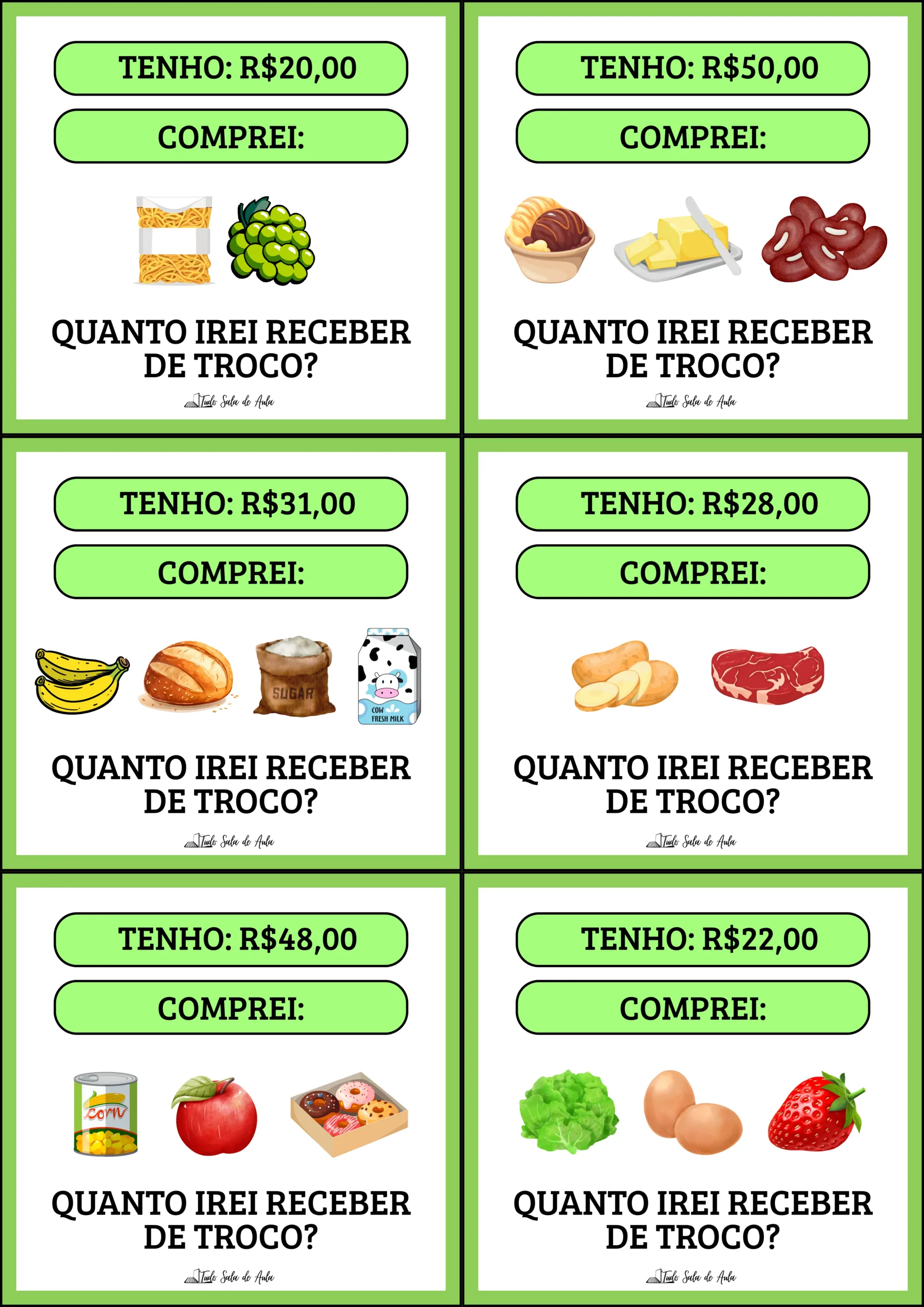 Jogo da Mercearia Matemática