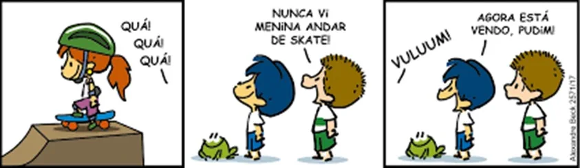 Atividade de Educação Física sobre Skate